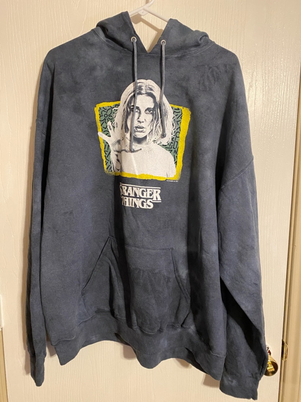 Stranger Things Graphic Hoodie in Slate/Charcoal Blue